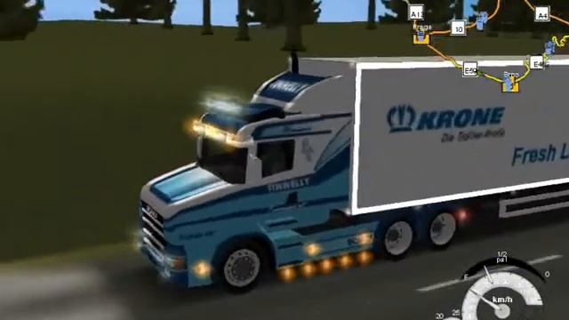 18 Wos Pttm Polish Pack 1,1 Scania Torpedo Z Naczepą Krone /wiatraki-w Trasie Po Polsce
