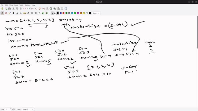 Leetcode #209 Minimum Size Subarray Sum Using Sliding Window Techniques | O(n) смотреть онлайн