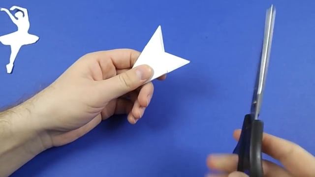 Снежинка балерина БЕЗ ПРИНТЕРА ❤️ Снежинки из бумаги - Новогодние поделки смотреть онлайн