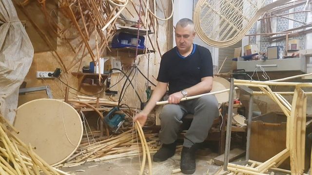 Сборка каркаса плетёной кресло качалки "отдых" часть 2 смотреть онлайн