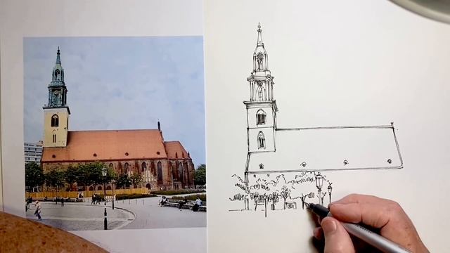 A Drawing to Copy Marienkirche Berlin смотреть онлайн