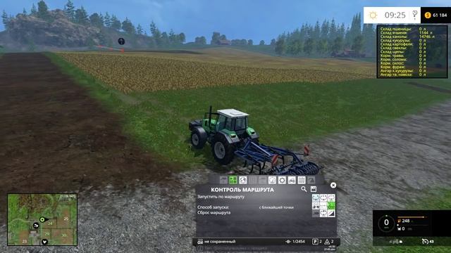 Farming Simulator 15. Часть #2-6. Настраиваем мод Курсплей (CoursePlay) для полевых работ. смотреть онлайн