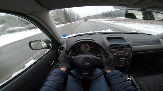 2000 Lexus IS 200 GXE10 POV Winter Test Drive (4K) смотреть онлайн