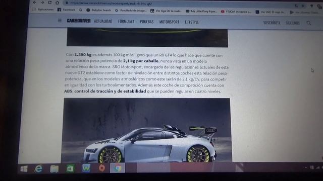 Audi R8 LMS GT2 información смотреть онлайн