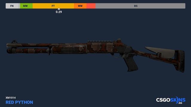 XM1014 Red Python - Skin Float And Wear Preview смотреть онлайн