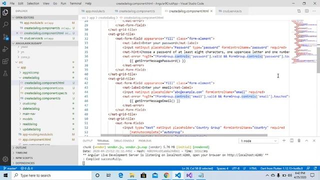 Angular 9 CRUD app with Restful API смотреть онлайн