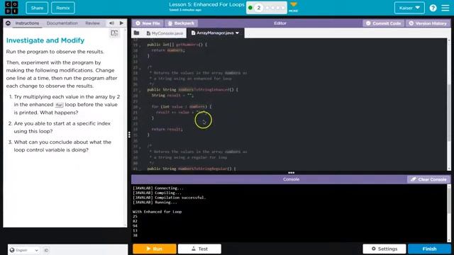 Code.org Lesson 5.2 Enhanced For Loops | Tutorial with Answers | Computer Science A Unit 3 смотреть онлайн