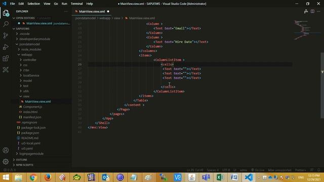 How to bind JSON Model to table in sapui5 || Developers Diary смотреть онлайн