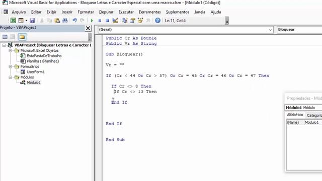 Permitir SOMENTE NÚMEROS em Textbox Excel VBA - Bloquear Letras смотреть онлайн