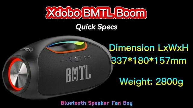 Xdobo BMTL Boom ? (Soundcheck, Bass Test) quick specs ?? смотреть онлайн