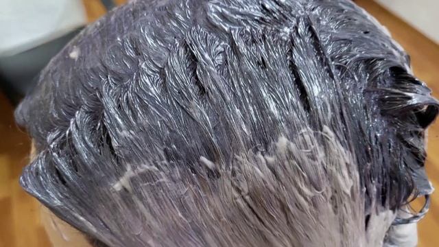 Окрашивание волос.Крупное мелирование+растяжка цвета. смотреть онлайн