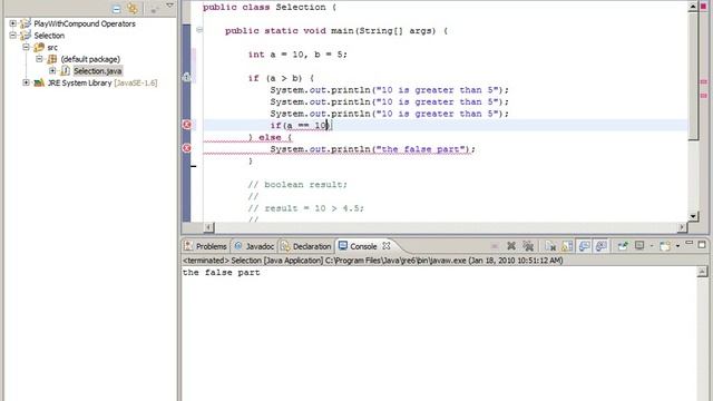 Java 05 Relational Operators and Selection смотреть онлайн