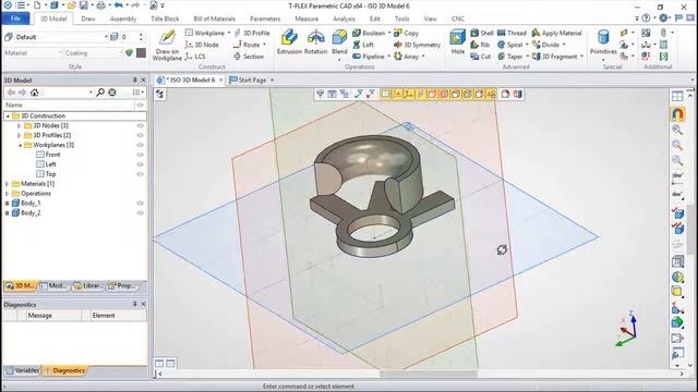 T-Flex CAD 15 3D - Exercise 34 смотреть онлайн