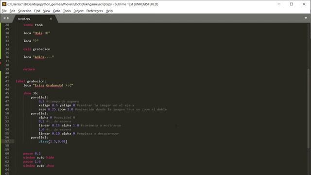 PROGRAMANDO trucos de DOKI DOKI en PYTHON/RENPY [MINI-TUTORIAL] смотреть онлайн