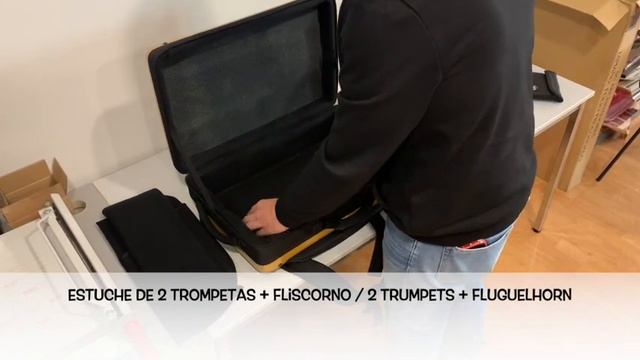 4 Trumpets or 2 Trumpets & Flugelhorn BAGS Case смотреть онлайн