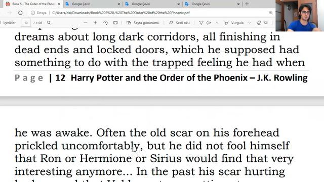 İngilizce Harry Potter ve Zümrüdüanka Yoldaşlığı Okuyorum - Book 5, the O of the Phoenix - Chapter смотреть онлайн