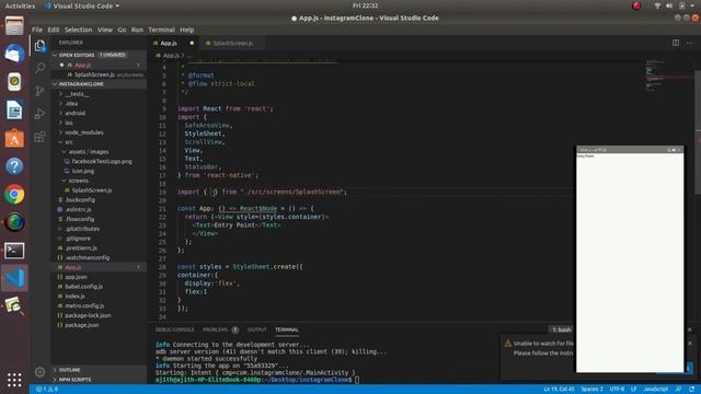 React native Instagram Clone - part 1 смотреть онлайн