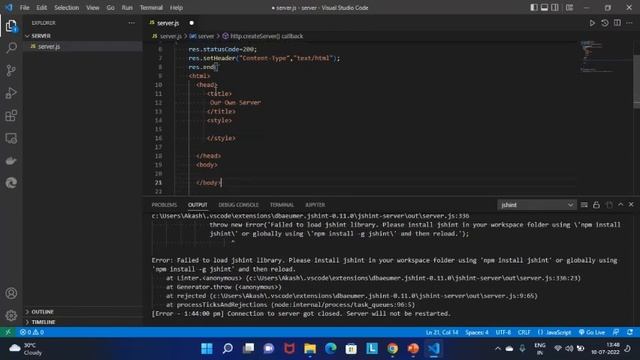 How to make your Own Server || HTML, CSS, JavaScript and NodeJs || Web development смотреть онлайн