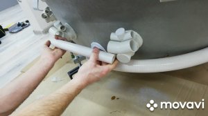 Установка гидромассажа в акриловую ванну