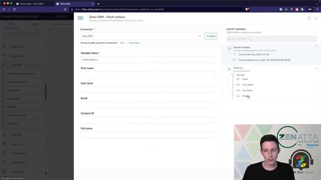 Creating a Webhook with Zoho Flow смотреть онлайн