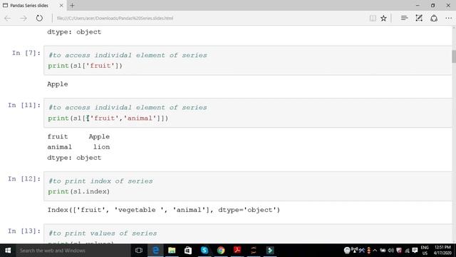 python pandas - Series смотреть онлайн
