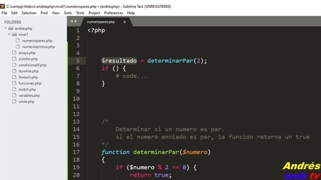 EJERCICIOS PHP ✅ - Números pares y números Impares en php ? смотреть онлайн