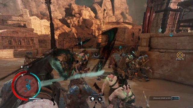 SHADOW OF WAR - BRUTAL HORRIBLE OVERLORD BATTLE FOR THE CITADEL IN DESERT смотреть онлайн
