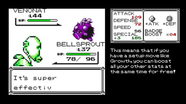 Badge Boost Glitch demonstration | Pokémon Red, Blue and Yellow смотреть онлайн