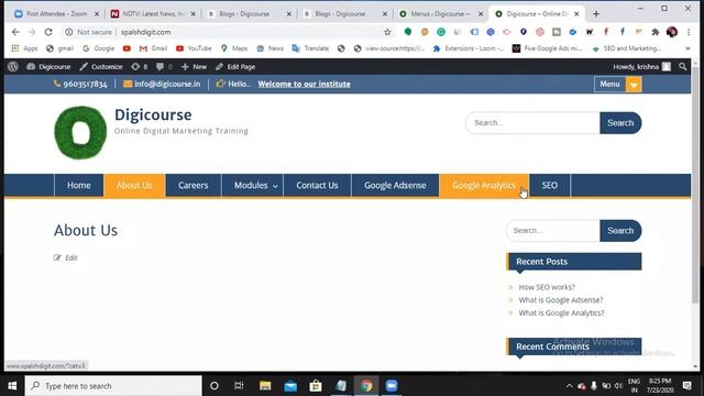 How to create Pages, Posts, Categories and widgets in Wordpress website 2020 смотреть онлайн
