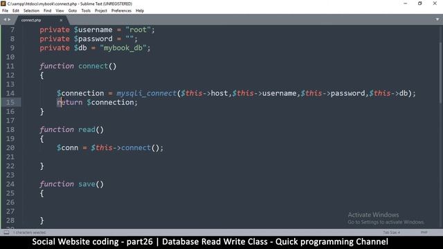 Social Website from scratch - Part 26 - Making the database class | OOP PHP with MYSQL Database смотреть онлайн