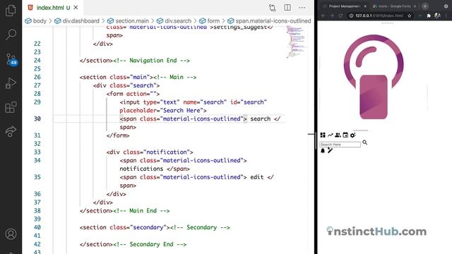 Easiest Way to Create Web Dashboard With HTML, CSS and Javascript - Part 3 смотреть онлайн