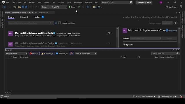 .Net 7 Minimal apis CRUD tutorial with swagger смотреть онлайн