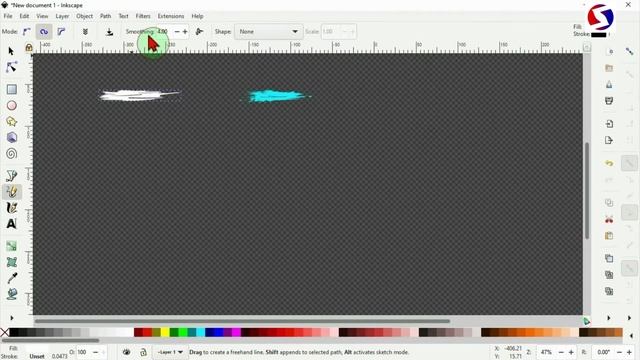 How To Create Vector Grunge Circle Brush - Vector Grunge Ring In Inkscape