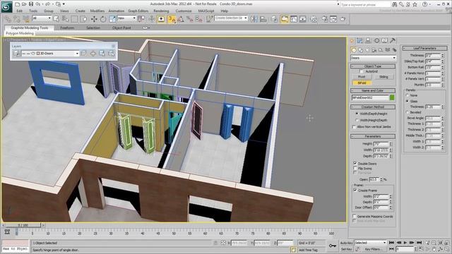 Working with AutoCAD Files in 3ds Max - Part 4 - Creating Doors смотреть онлайн