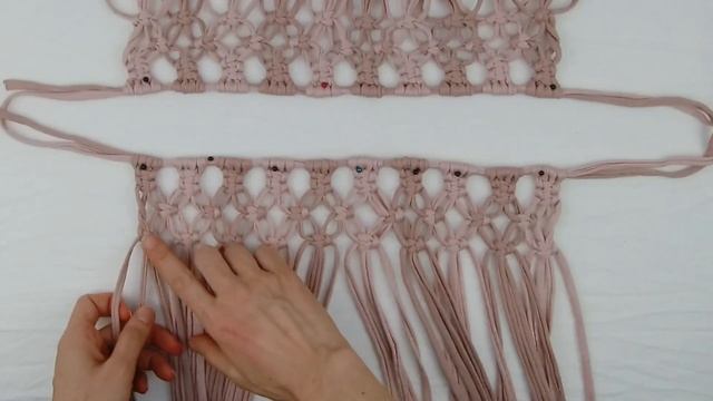MACRAME PASSO A PASSO - Saída de Praia, feita em fio de malha смотреть онлайн