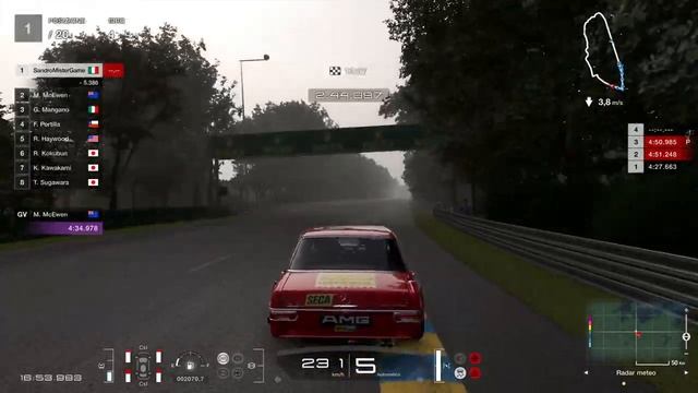 GT7 Cr.825.000 Mercedes 300SEL AMG 700PP Le Mans смотреть онлайн