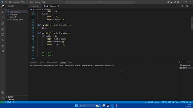 2023 Nesne Yönelimli Programlama Dersi 2.Laboratuvar Çalışması: Temel Seviye 2 (Python) смотреть онлайн