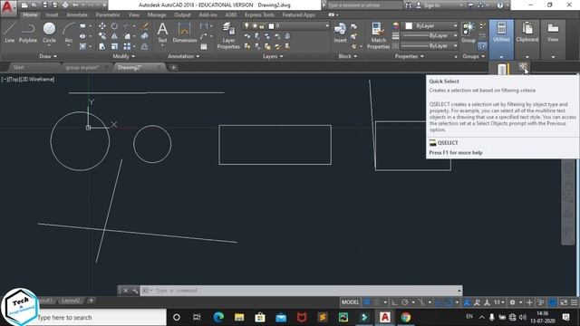 AutoCAD Tutorial-23 || Utilities Command [measure,id point style,quick select calculator] in Autoca смотреть онлайн