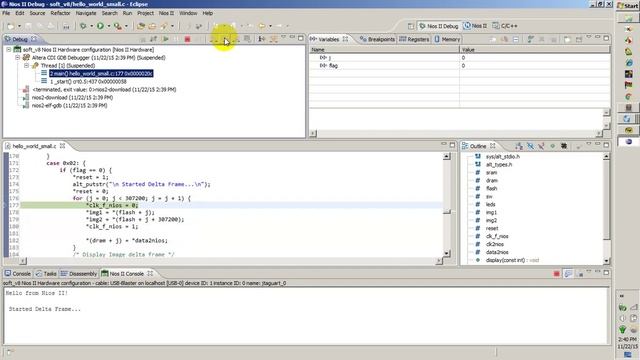 Problem with Debug NIOS II in Eclipse смотреть онлайн