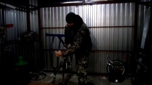 Велотренажер из велосипеда своими руками.