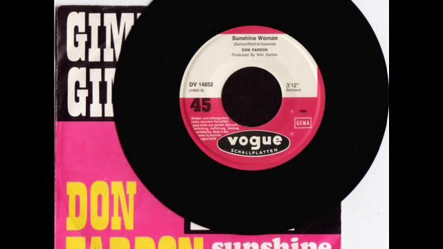 Don Fardon Sunshine Woman смотреть онлайн