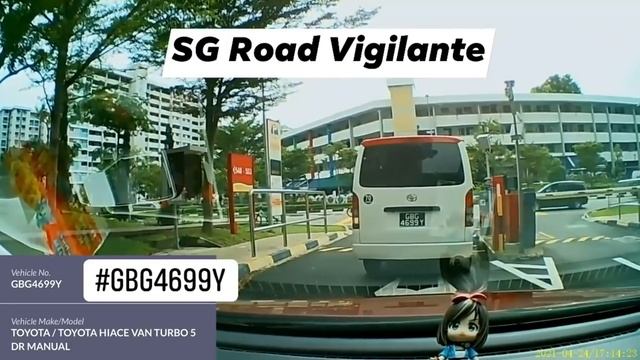 24apr2021 blk 550 bedok north #GBG4699Y toyota hiace drove thru the carpark barrier смотреть онлайн