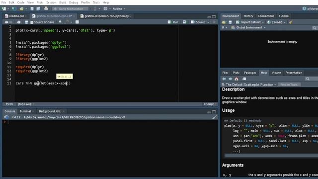GRAFICO DE DISPERSION CON R-RSTUDIO / PYTHON смотреть онлайн