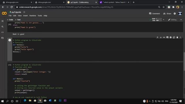 Python Basic 001 on Google Colab IDE смотреть онлайн