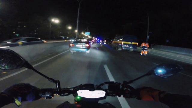 Агрессивная езда по Киеву Yamaha Mt-07