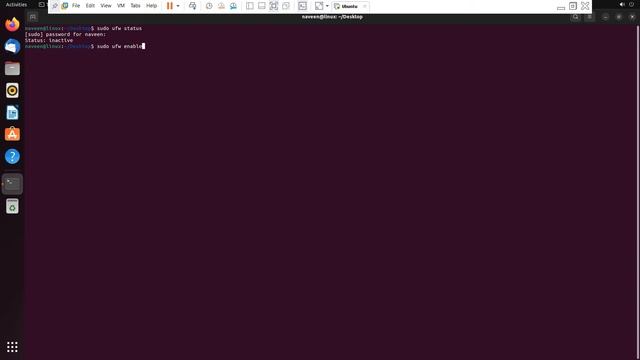 Firewall enable and disable in Ubuntu 22.04 LTS !! HINDI смотреть онлайн