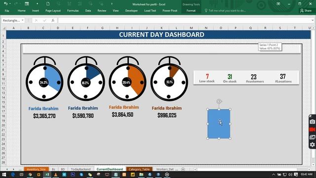 Excel Dashboard Design 2020 | Dashboard For Current Day Transactions Analysis смотреть онлайн