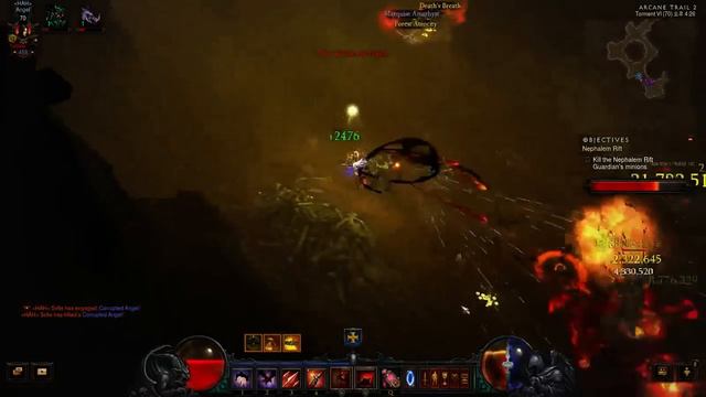 Diablo RoS Demon Hunter solo T6 Rift clear in 6minutes (No pylon/follower) смотреть онлайн
