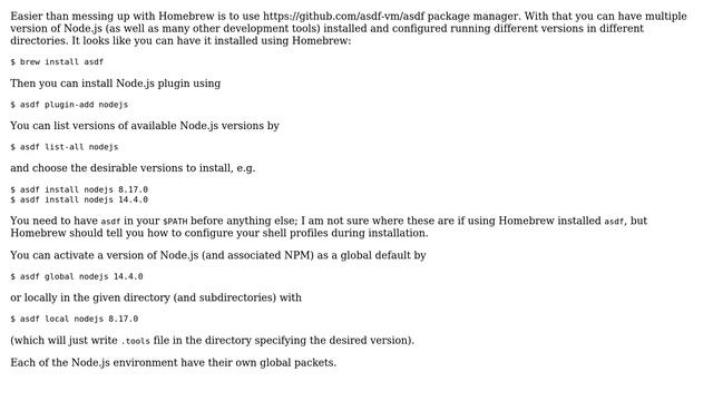 Apple: Brew - Node@8 with npm v5 (2 Solutions!!) смотреть онлайн