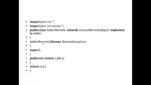 Remote Method Invocation смотреть онлайн